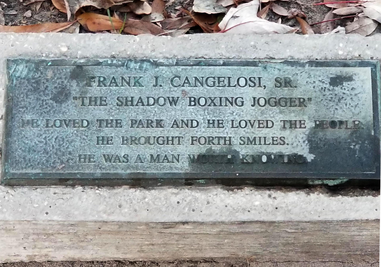 A commemorative plaque