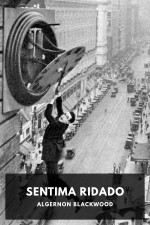 Librokovrilo: Viro pendas de horloĝo super la strato.