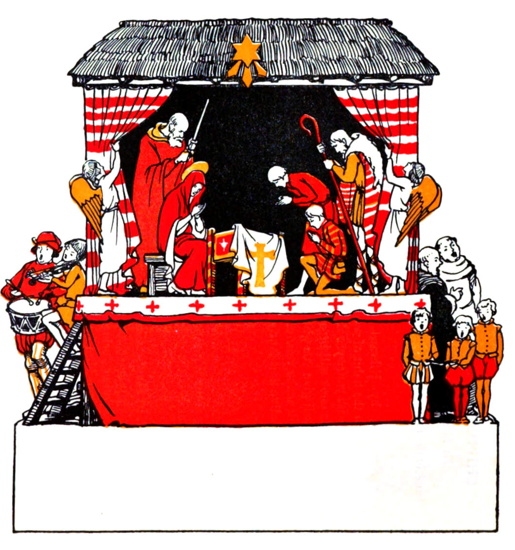 Representation of the birth of Jesus.