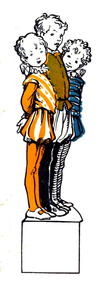 Three standing children.