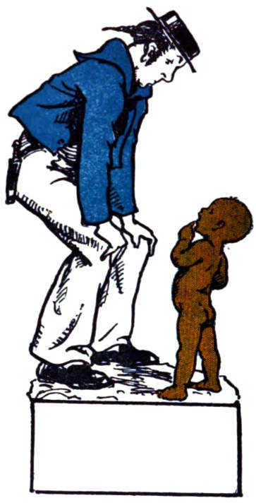 English sailor and Aboriginal child.