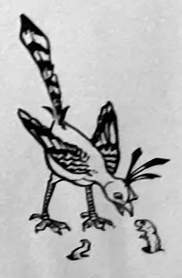 A bird faces a worm in a hole.