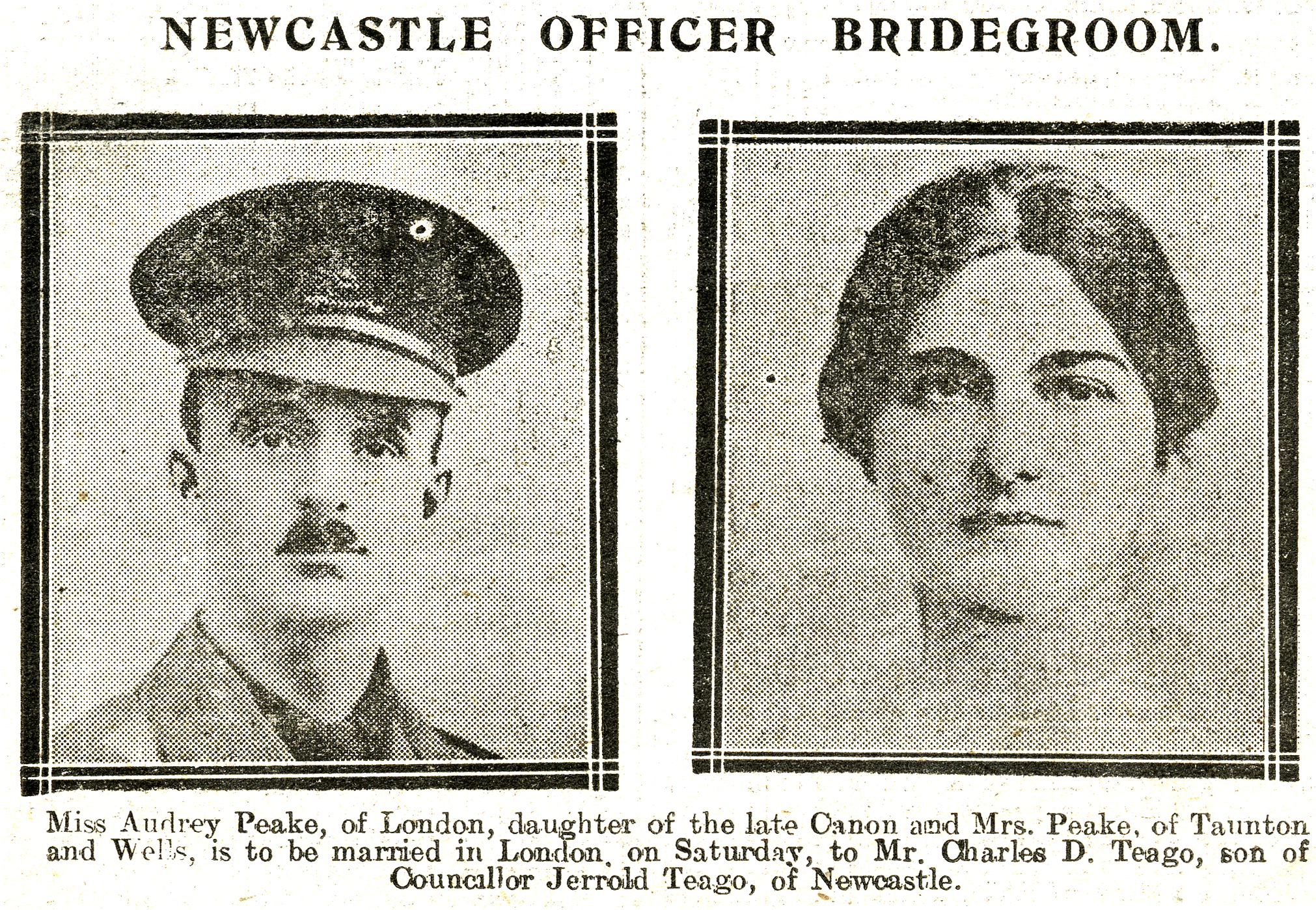 Newcastle Officer Bridegroom