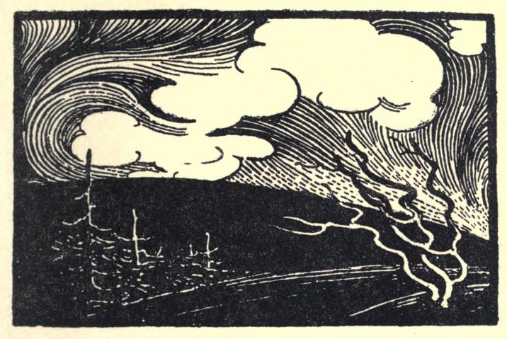 Wind and smoke are seen over a hill.