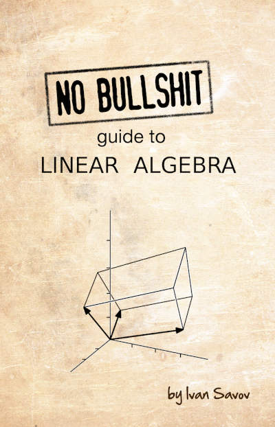 Book cover containing three orthogonal vectors.